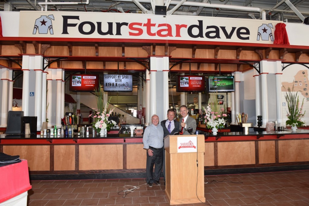 NEW SPORTS BAR AT SARATOGA RACE COURSE NAMED IN HONOR OF FOURSTARDAVE