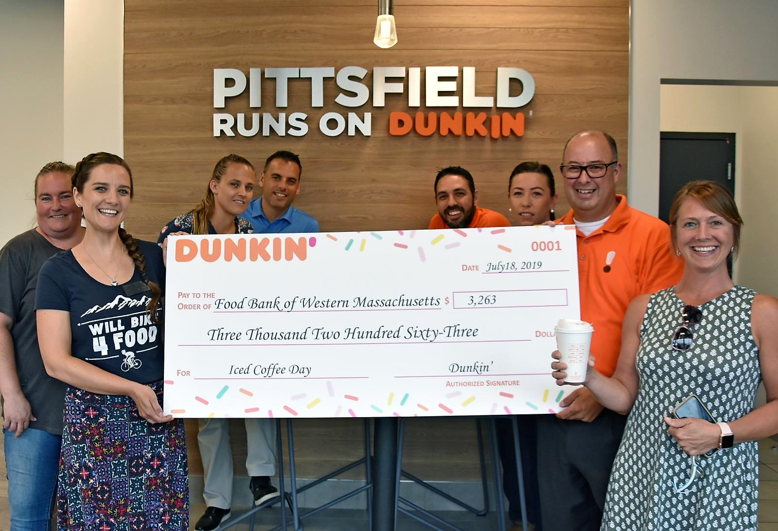 DUNKIN’ DONATES MORE THAN $3,000 TO THE FOOD BANK OF WESTERN ...