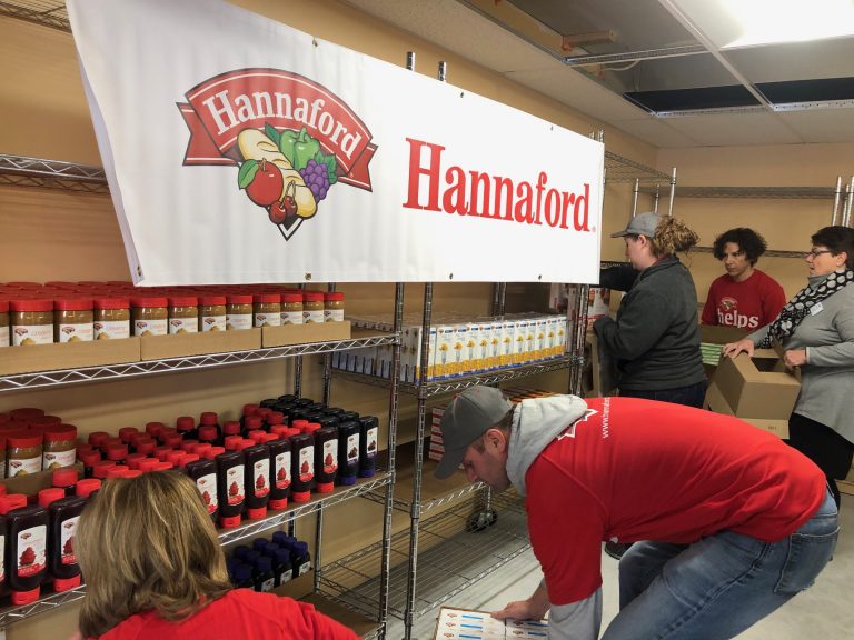 HANNAFORD DONATES 30,000 TO OPEN DOOR MISSION TO EXPAND FOOD PANTRY IN